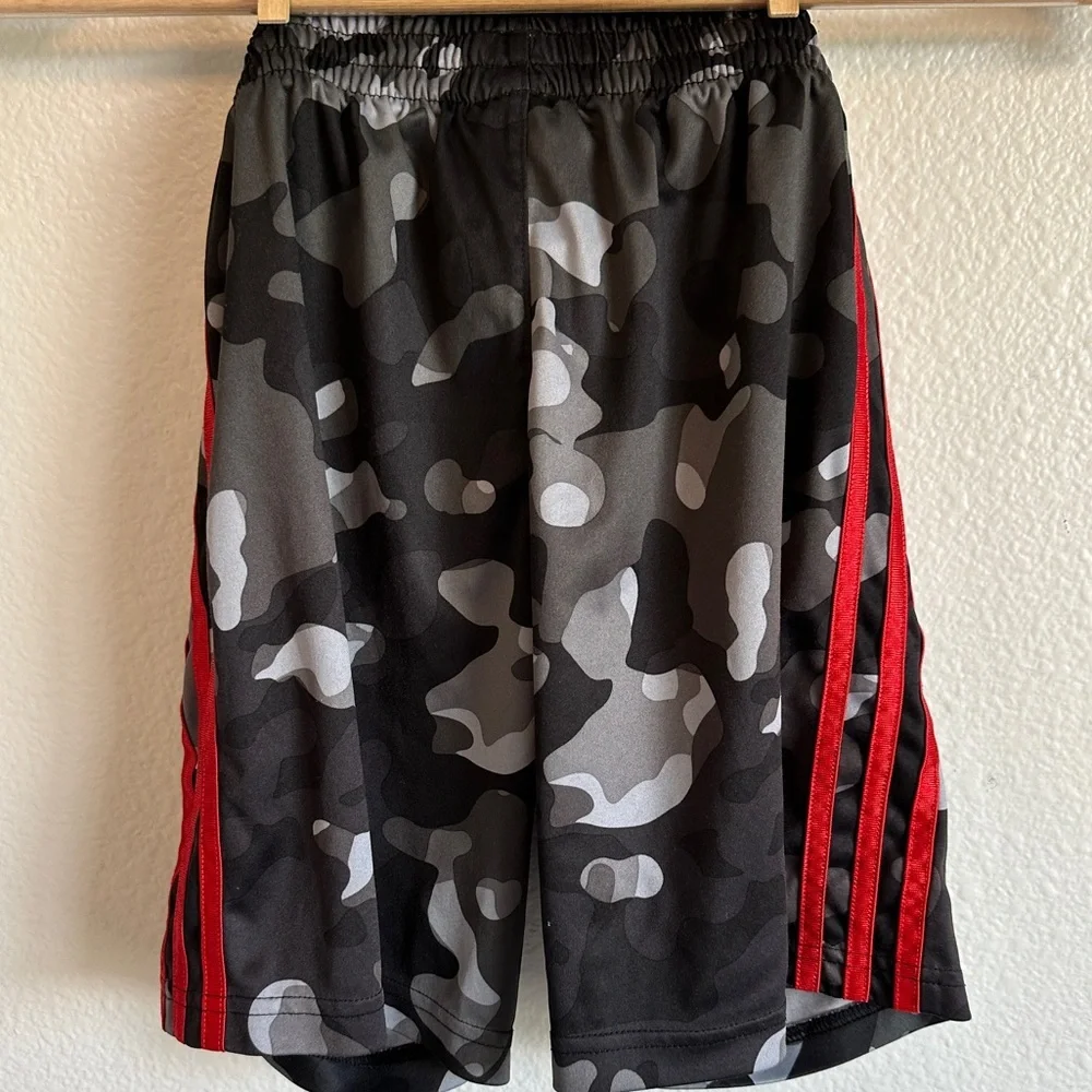 Adidas Gray and Black Regular Fit Shorts